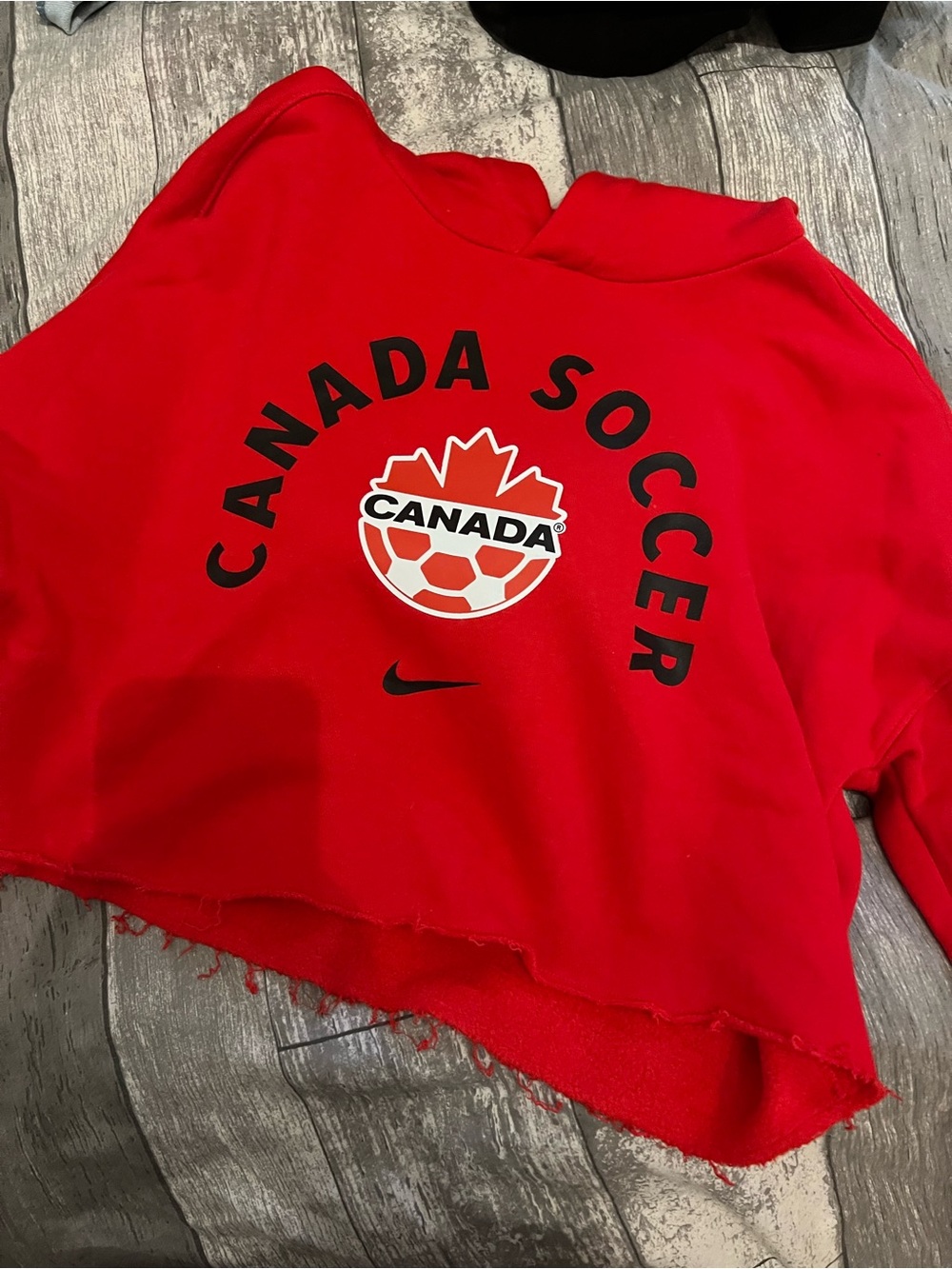 Nike Red Canada Soccer Hooded Sweatshirt